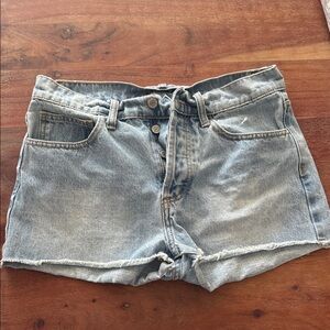 Brandy Melville Faded Blue Denim Shorts NWOT
